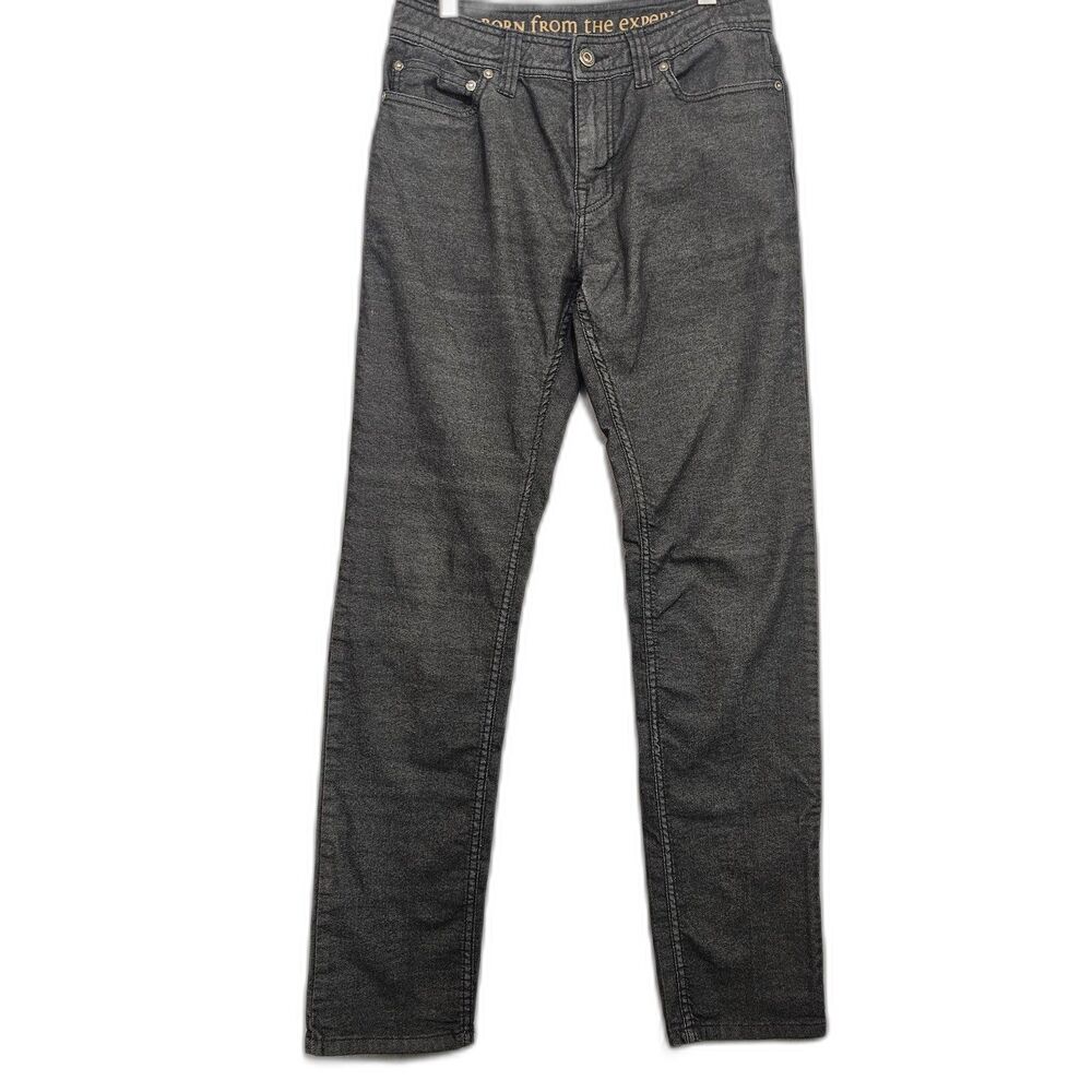 prAna Bridger Jeans Slim Straight Black Sz 30X34 Charcoal Gorpcore